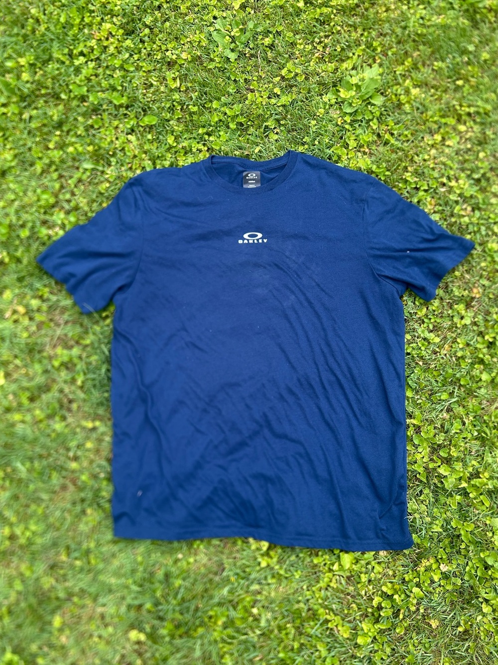 Bark New L Short Sleeve Men's Crew Neck Navy Tee Shirt